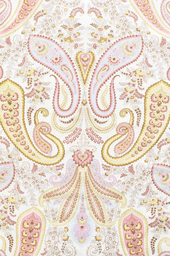 Kay west paisley single duvet, vanilla yellow