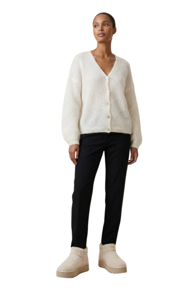 Cornelia mohair cardigan, white
