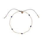 Essence lapis lazuli gold anklet