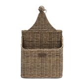 Rustic rattan mylan toilet roll holder