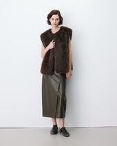 Aelio vest, chocolat