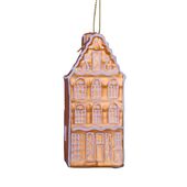 Ornament gingerbread canal house 9cm