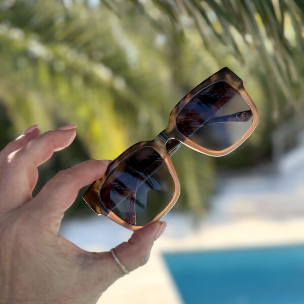 Sunglasses, leoprint taupe