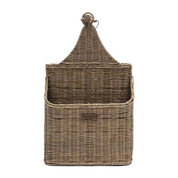 Rustic rattan mylan toilet roll holder