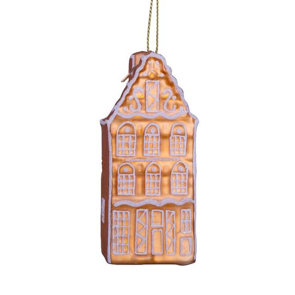 Ornament gingerbread canal house 9cm