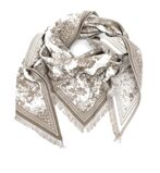Toile de Jouy scarf, taupe