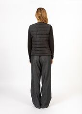 Asta quilted vest, black