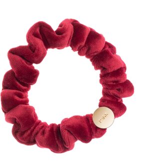 Velvet mini scrunchie, ox red