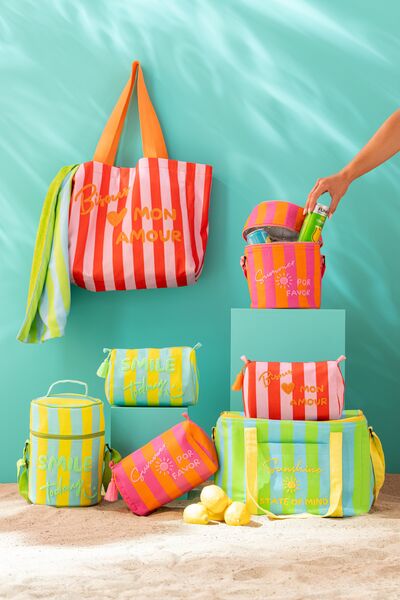 Beach bag striped, summer