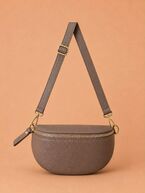 Ruby leather bag, taupe