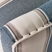 Cavendish armchair blue stripes