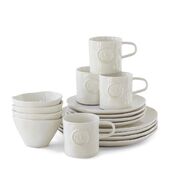 Portofino dinnerware set of 16, white