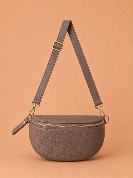 Ruby leather bag, taupe