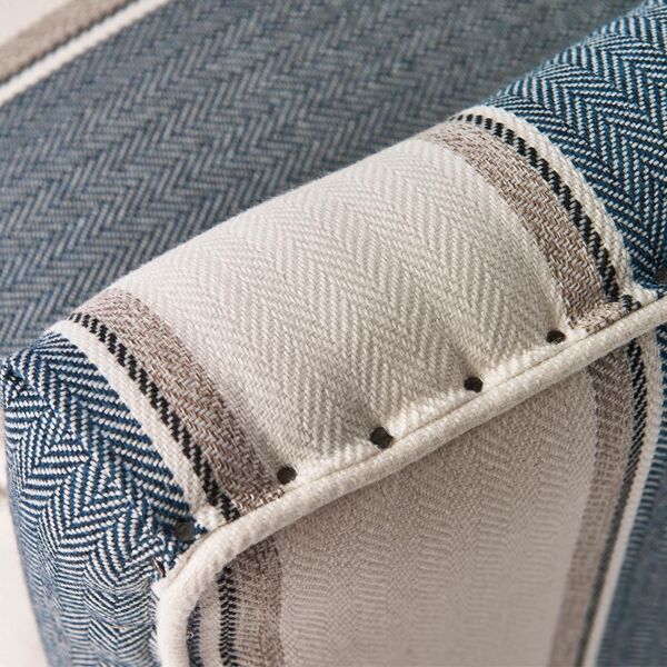 Cavendish armchair blue stripes