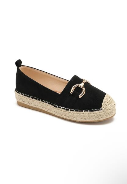 Espadrillo suede, black