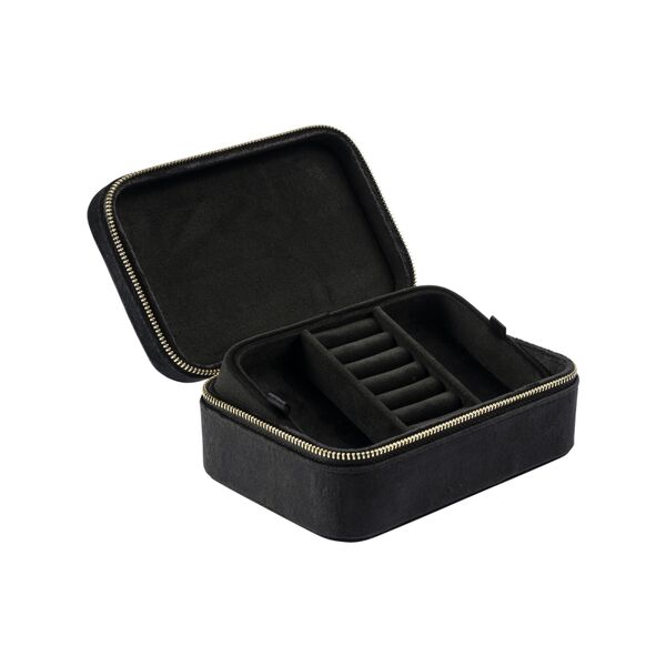 Velvet jewellery box, black