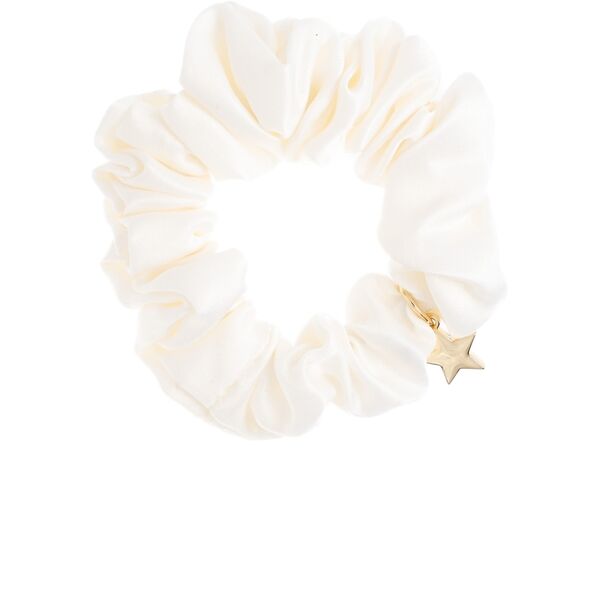 Satin scrunchie, off white