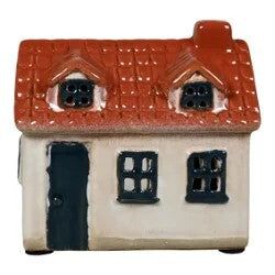 Ceramic house 8cm, white