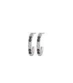 Glow creoles, black/white/steel