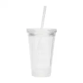 Iced drinks to go cup & straw