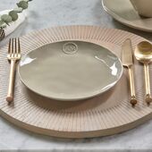Portofino breakfast plate, flax