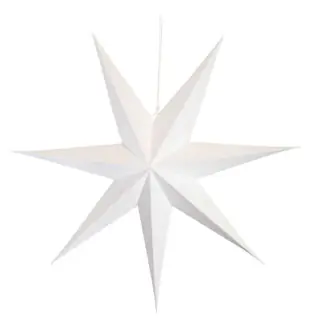 Paperstar with cord dia 110cm, white