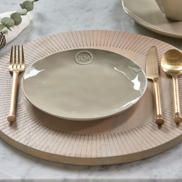 Portofino breakfast plate, flax