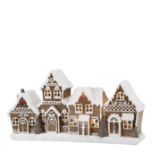 Noël gingerbread house with led, mocca