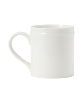 Porcelain mug, white/beige