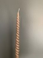 Kierrekynttilä 2kpl, beige