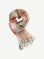 Dereen fluffy wool scarf, almond