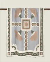 Boiled wool throw 150x190, trionfale verde