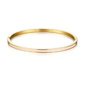 Poppy mini bangle, nude gold