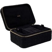 Tweed jewellery box, black