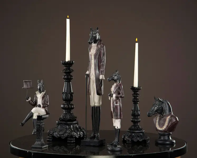 Candlestick enya, black