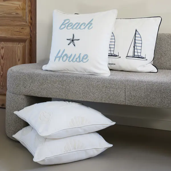 Beach house pillow 50x50