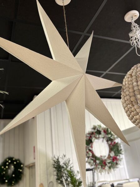 Paperstar with cord dia 110cm, white