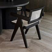 St. Moritz dining armchair, black