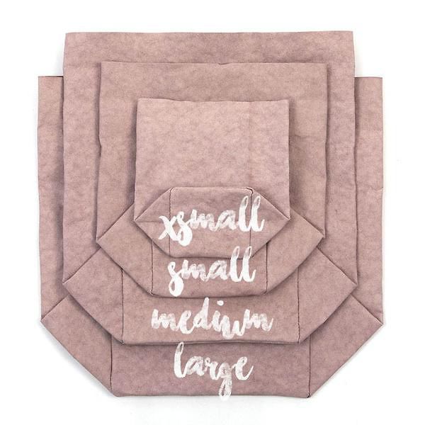 Uashmama paperipussi S, vaaleanpunainen