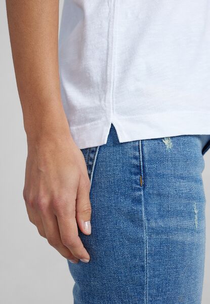 Arden organic tee, white