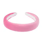 Velvet hair band broad, bubblegum pink