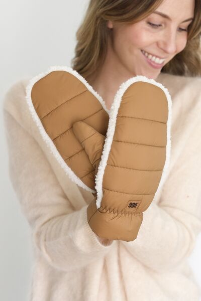 UGGfluff mitten, chestnut