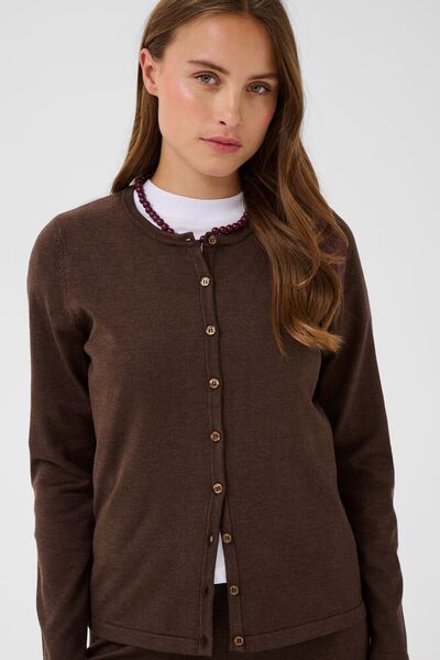 Mila cardigan, bracken melange/brown