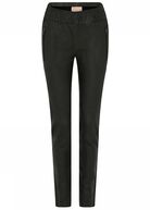 Dara stretch leather pants, black