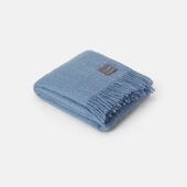 Mohair blanket, sky blue