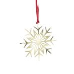 Hanging deco snowstar, gold