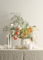 Led taper candle 2 pcs, white