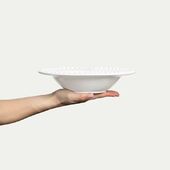 Bubbles soup plate 25cm, white