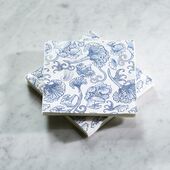 Floral island paper napkin