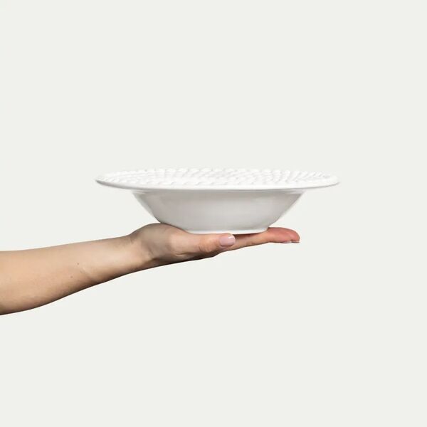 Bubbles soup plate 25cm, white